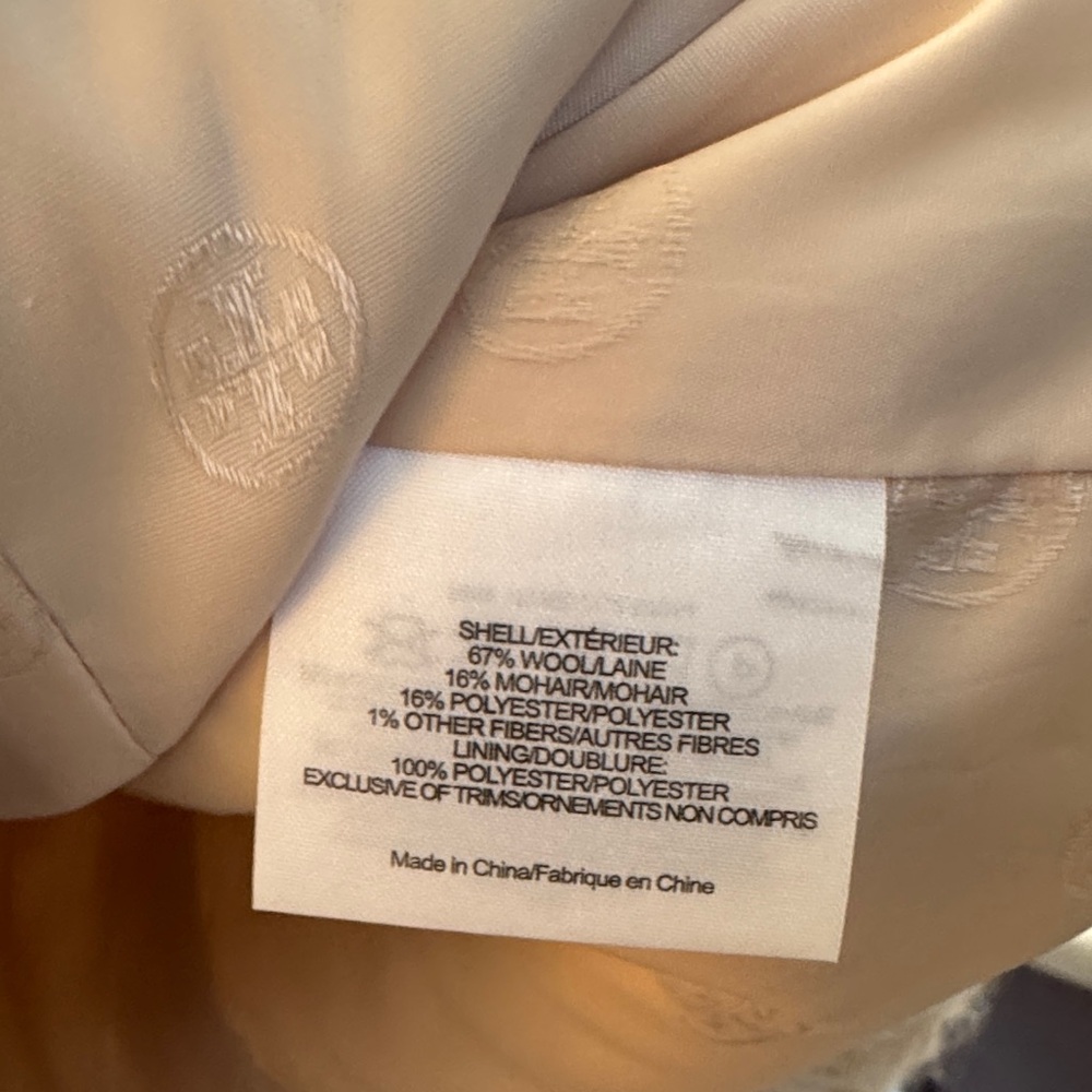Tory Burch Cream Mock Neck Elbow Sleeve Sweater - Picture 3 of 5